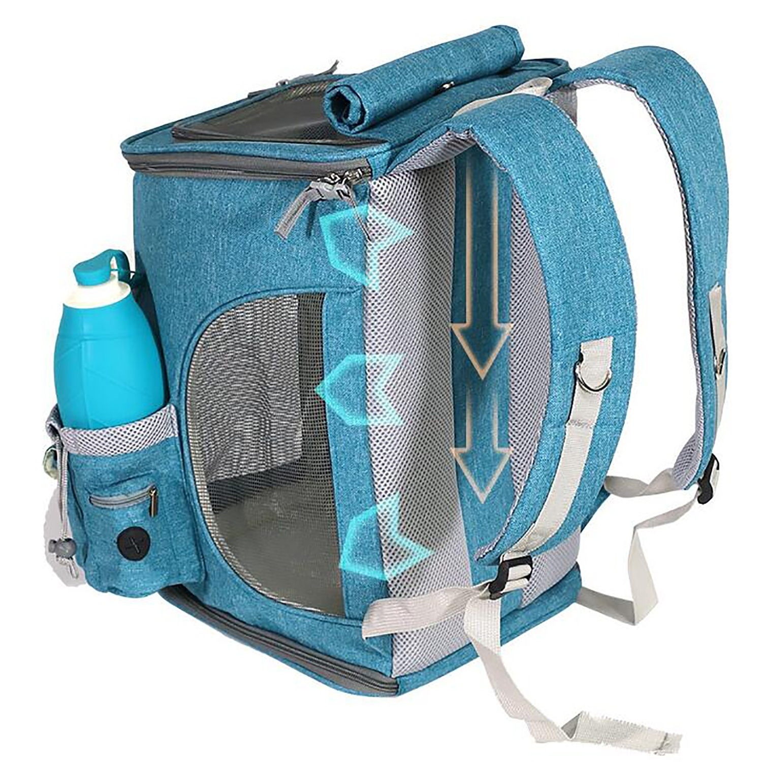 Wholesale Small Dogs Cats Pet Carrier Backpack Traveling Outdoor Activities Hiking Airline-Approved