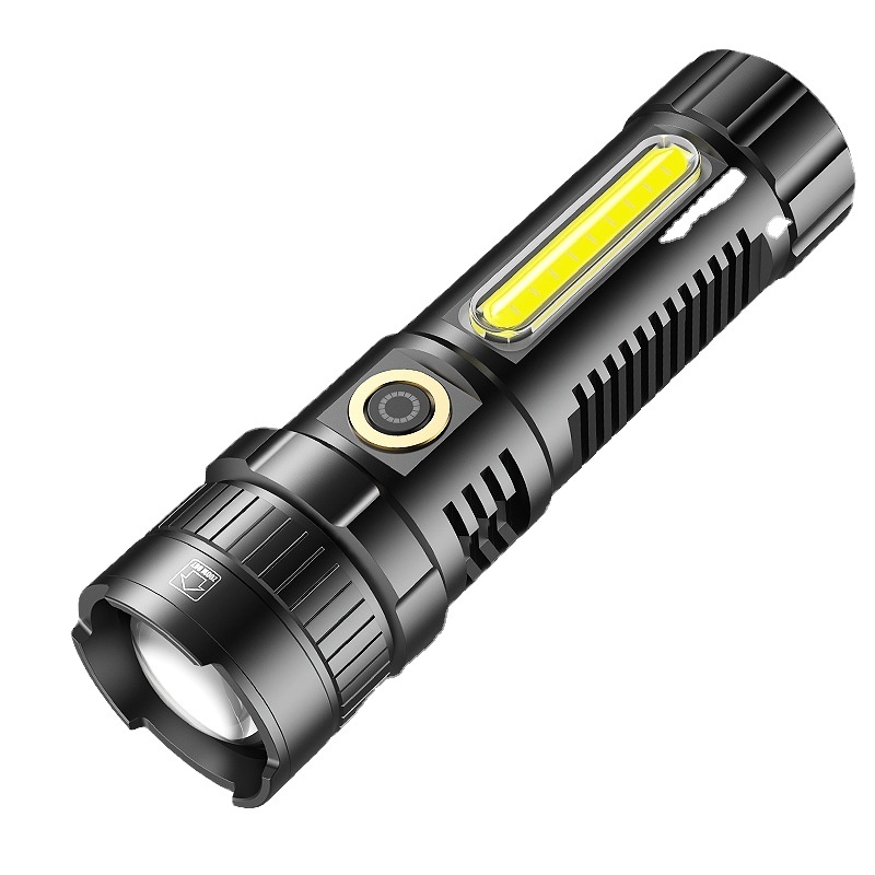 2021 Newest High Power 800 Lumen Led Flashlight Quality Zoomable Aluminum Flashlight With Magnet Led Flashlight Torch Light