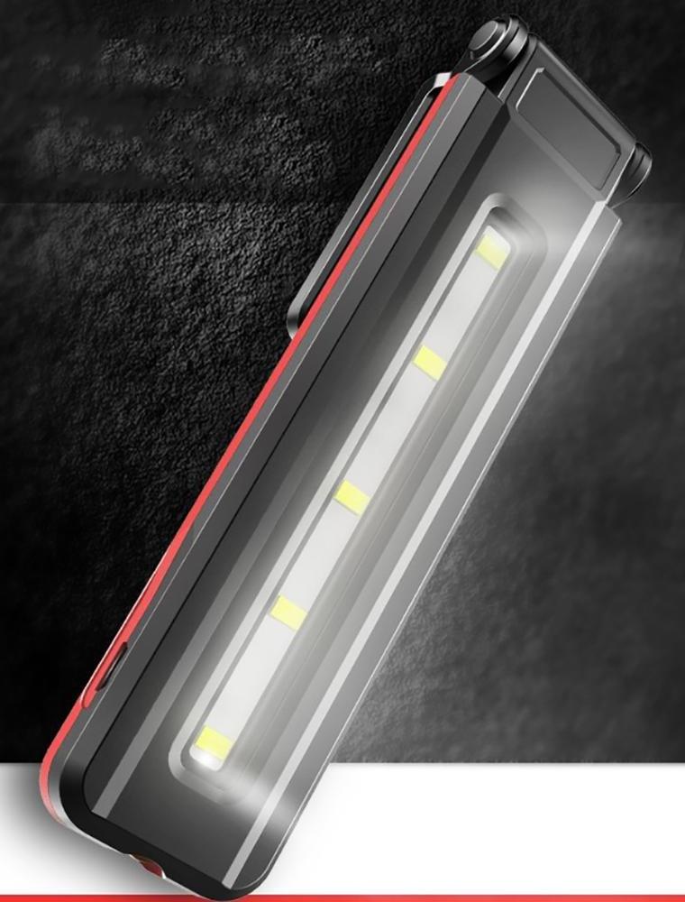 Multi Function Work Lamp Slim LED Work Light with Clip & Magnet for Facility Inspection Vehicle Repair Camping Emergency Use