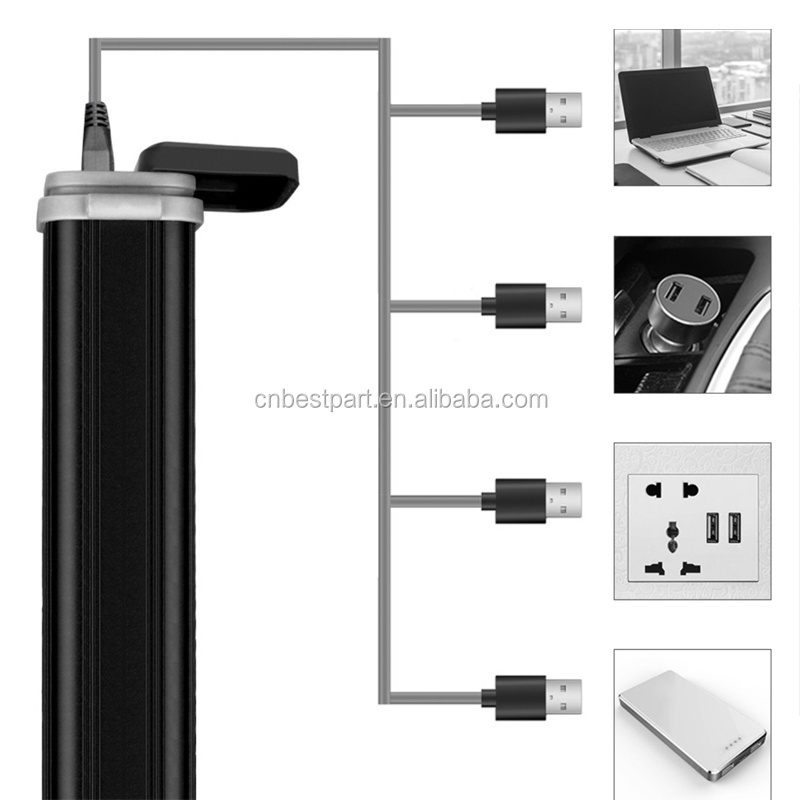 BD Multifunction Solar Flashlight Ultra Bright T6 Torch Lights 3W 350lm rechargeable LED torch with Safety tool