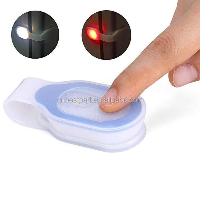 mini led flashlight Clip on Hands Free 3 Modes Magnetic to Clothing Safety Lights for Walking Running Emergency Sports