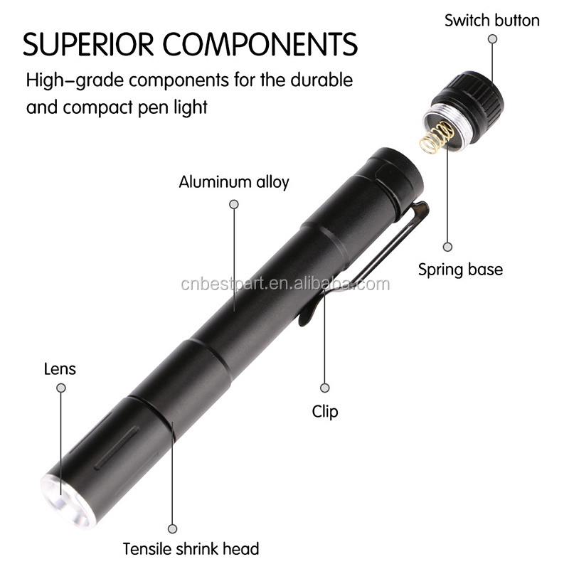 Most Powerful Bright Light Mini china flashlight led Battery Doctor Nurse Pen LED Flashlight