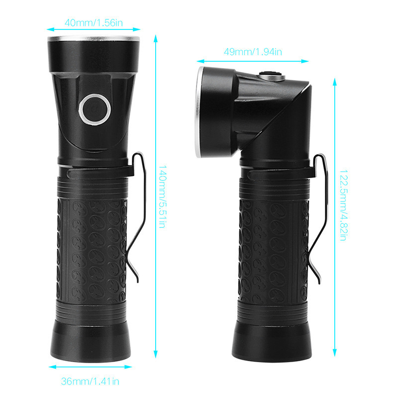 2021 New Multi Function Rechargeable Led Flashlight Torch With Magnet COB T6 Aluminum Flashlight With 4 Mode Quality Flashlight