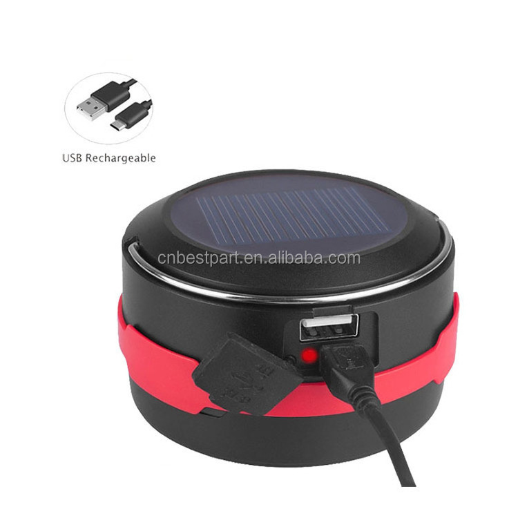 Led Solar camping light,Waterproof Portable Led Rechargeable Solar Powered Camping Tent Lamps Lights With power bank function