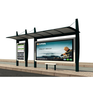 Modern Waiting Solar Bus Shelter Vending Machine Design Smart Air Conditioning Bus Shelter