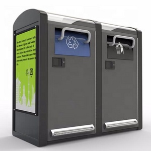 Smart street recyclable trash can dustbin touchless waste bin