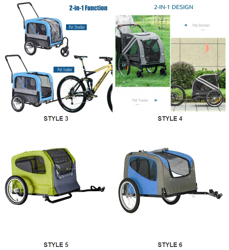 Pet trailer bicycle cargo utility trailers outdoor dogs carrying hand pull wagons collapsible wagons carts