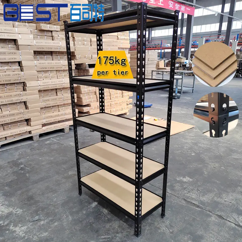 Heavy Duty qingdao 5 layer Boltless Storage Rack Rivet Shelving Steel Shelves Units usa storage racks