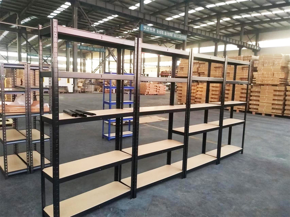 Powder-coated Stainless Steel warehouse shelves Detachable upright garage shelves Heavy Duty shelving for garage warehouse