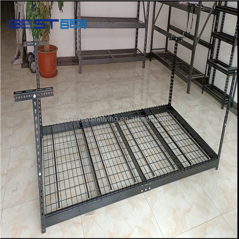 heavy duty hang shelving wire shelves powder coated manufacture garage  racks adjustable overhead rack