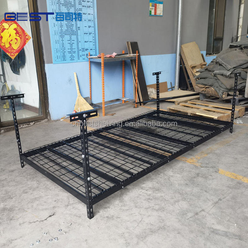 heavy duty hang shelving wire shelves powder coated manufacture garage  racks adjustable overhead rack