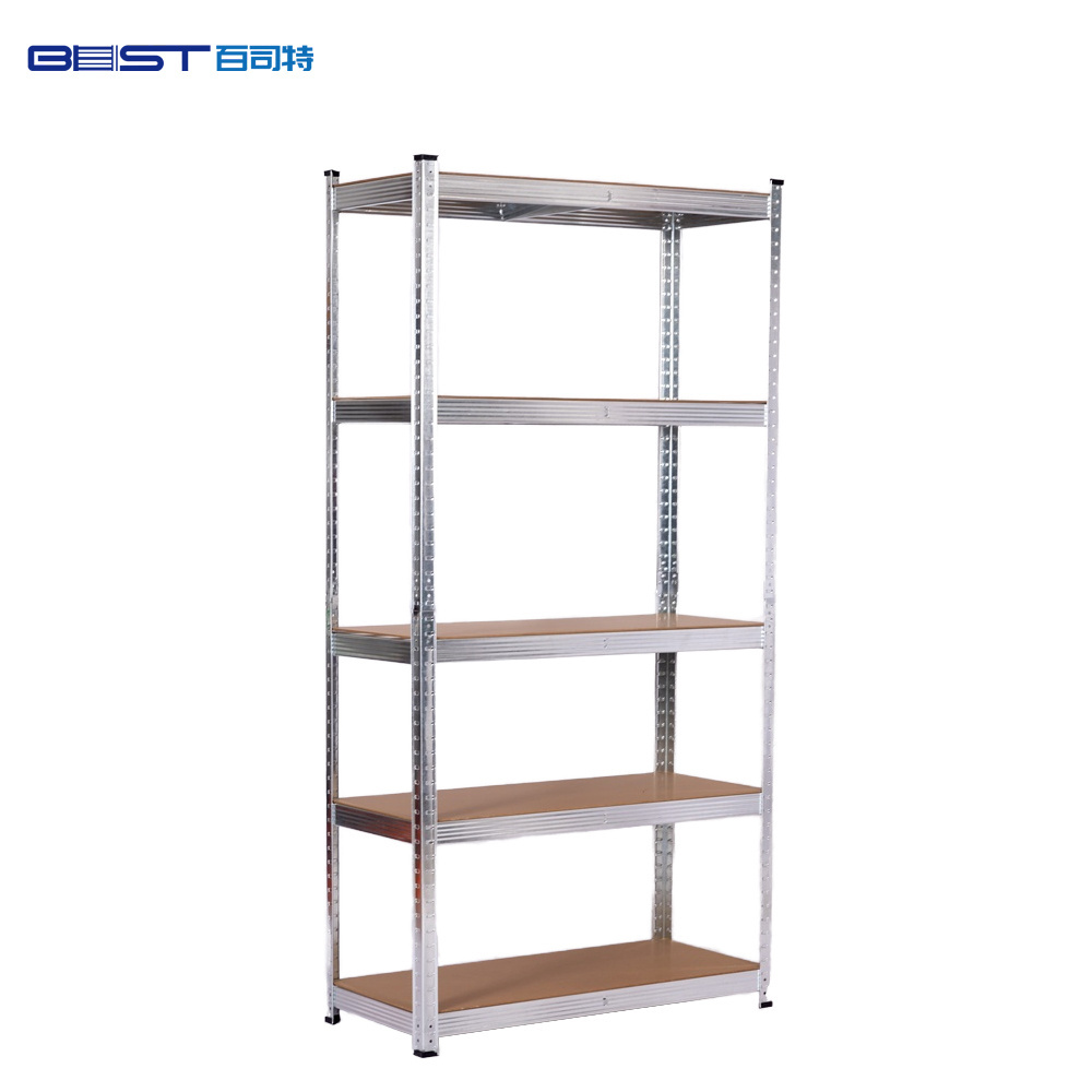 Steel Boltless Multi-Level 5 tier slotted shelving Roof Rack Garage Store Utility Adjustable Shelving Units