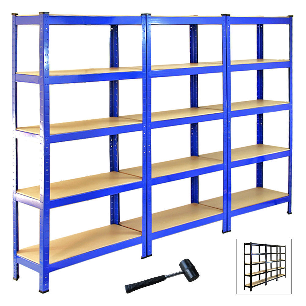 4 Tier Metal Utility Shelving Gourd Hole Storage Shelving  Boltless Rack 5 Layers Shelf Metal Steel Boltless  Shelving