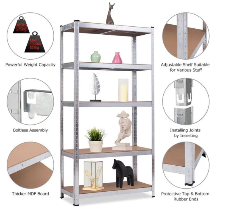 Heavy duty quality estantes de metal estanteria etagere estante prateleira