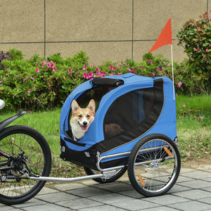 High Quality 2 in 1 Pet Trolleys Cat Dog Easy Walk Folding Travel Carrier dog bicycle Trailer Children kids Bike Trailer