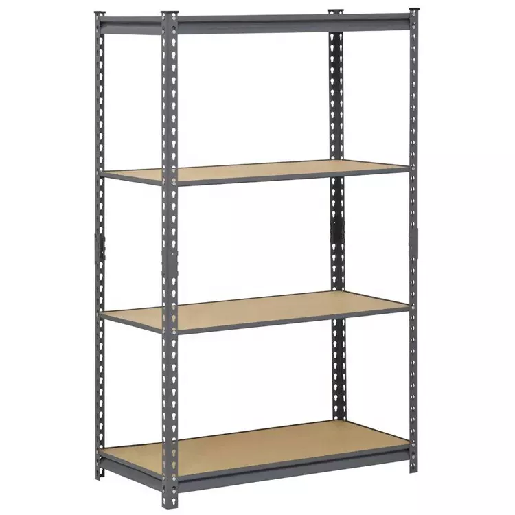 5 Tier Black Plastic Shelving Racking Storage Unit She