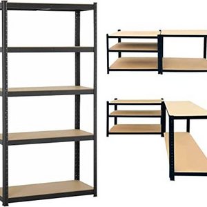 Adjustable Light Duty 5 Tier Storage Racking Iron Shelf