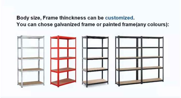 QINGDAO 5 Tier Heavy Duty Adjustable Metal Shelving Unit Galvanized Shelving Storage Boltless Rack 180*90*40CM 875KG