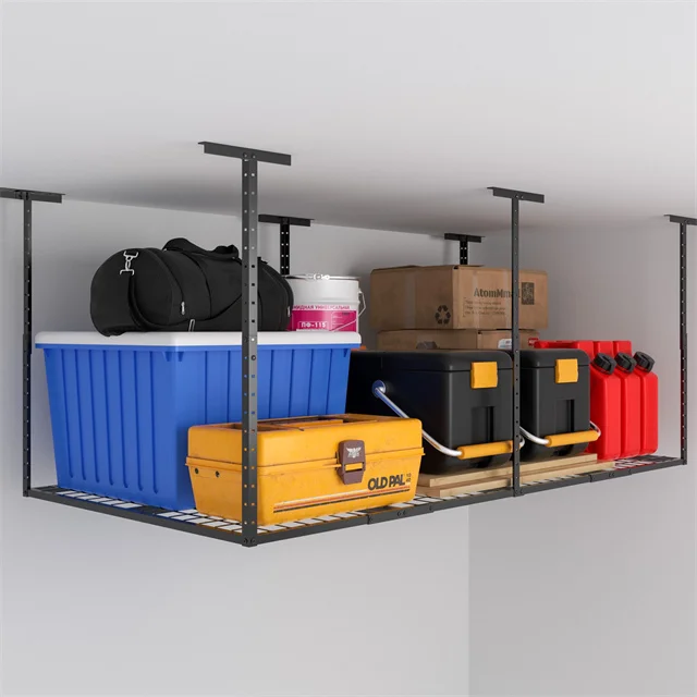 Overhead Garage Storage Rack 16.5 Inch Heavy Duty Ceiling Double Storage Hooks Utility Hanger for Hanging Lumber Ladder