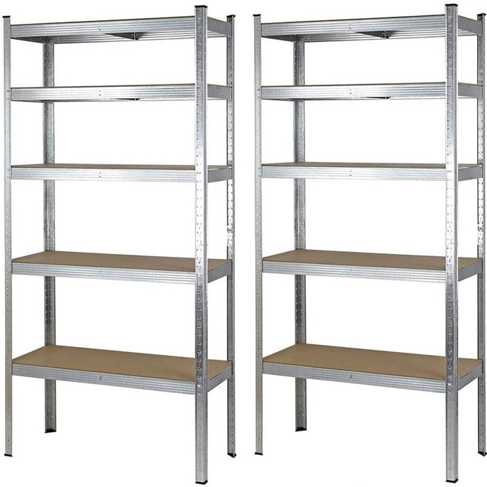 Estantes de metal 5 Layer Medium Duty estanteria sin tornillos shelf 200x120x60 Industrial Shelving Boltless Shelf