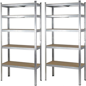 Estantes de metal 5 Layer Medium Duty estanteria sin tornillos shelf 200x120x60 Industrial Shelving Boltless Shelf