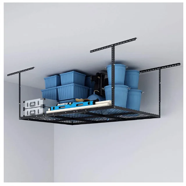 Overhead Garage Storage Rack 16.5 Inch Heavy Duty Ceiling Double Storage Hooks Utility Hanger for Hanging Lumber Ladder