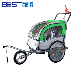 QINGDAO Manufacturers Factory Hot sales Foldable Carts Travel Carrier Extra Large Pet Dog Bicycle Bike Trailer