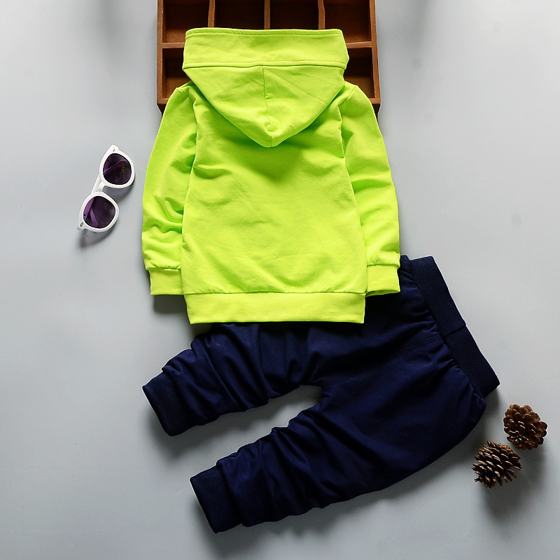 Wholesale Children Clothes Boys Clothing Set Spring Cotton sweatshirt and jogger custom kids clothing