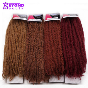 Afro Kinky Marley Braids Hair 18inch Soft Jumbo Crochet Braids Hair Extensions For Women Synthetic Long Ombre Marley Twist Hair