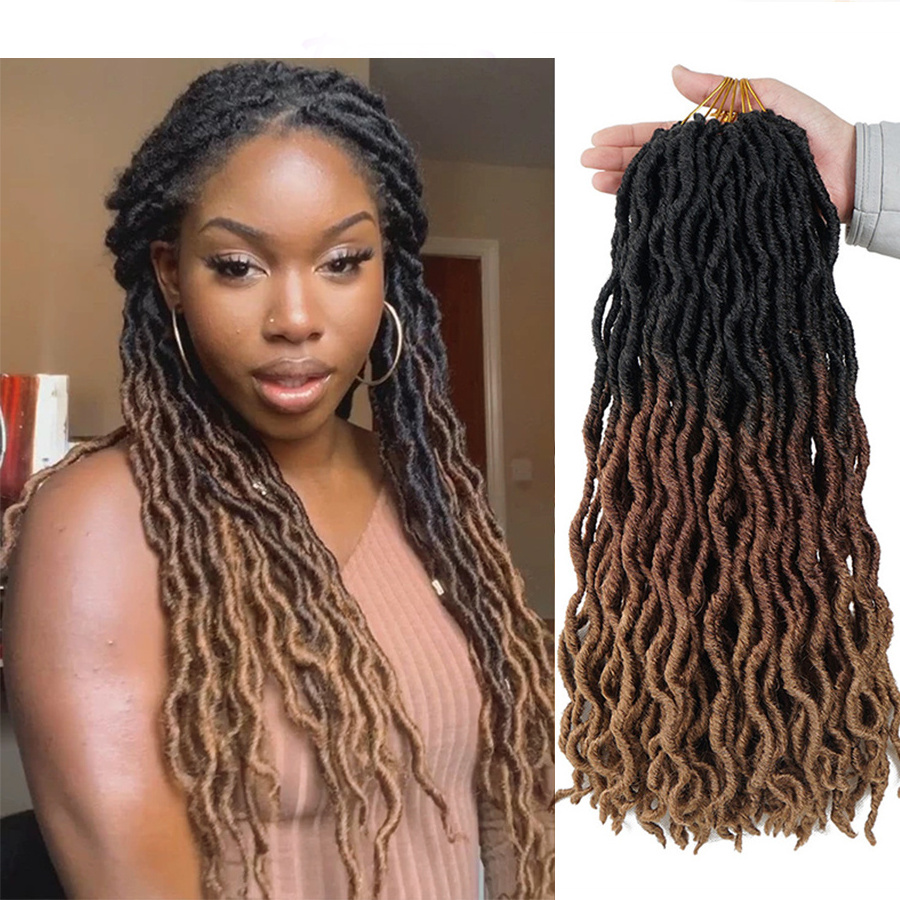 vendors aliexpress Long Gypsy Locs dreadlocks braids for african hair Ombre Goddess faux locs Gypsy Locs