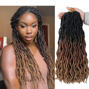 vendors aliexpress Long Gypsy Locs dreadlocks braids for african hair Ombre Goddess faux locs Gypsy Locs