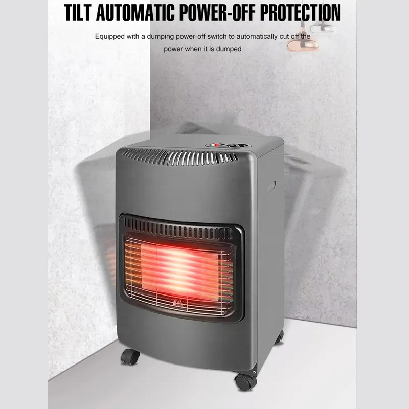 Hot Selling Piezoelectric Ignition Foldable Gas Heater 3 Burners Indoor LPG Gas Heater Portable Gas Room Heater