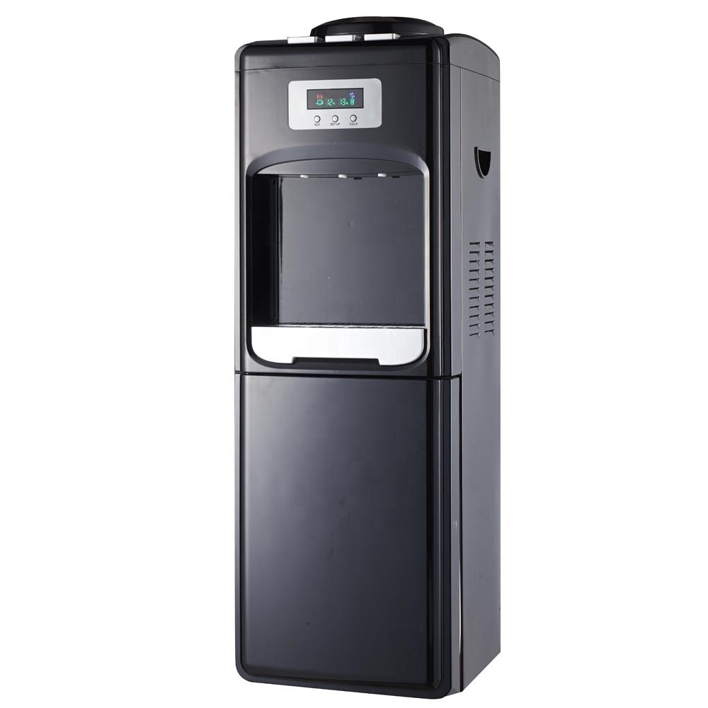 cold and hot water dispenser with refrigerator water  bottle top load dispenser