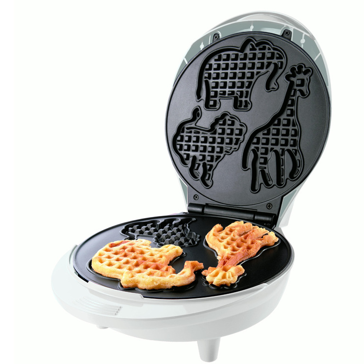 Good Quality New Style Electric Fixed Plate Animal Shape Waffle Maker Snack Maker