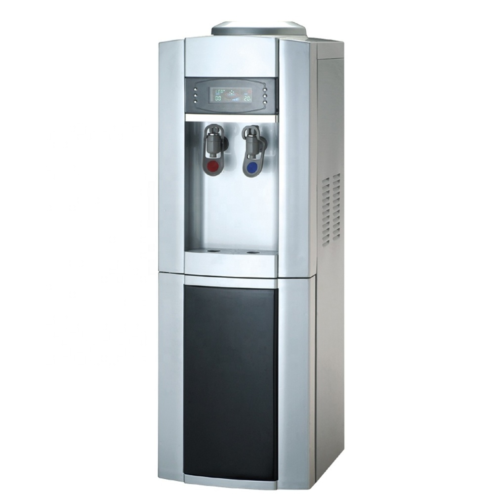 cold and hot water dispenser with refrigerator water  bottle top load dispenser