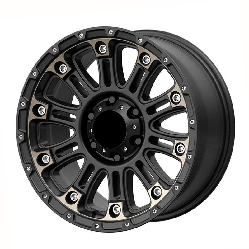 Car Rims Alloy Wheel 17 Inch Rims OEM Customized Aluminium Black Cool Multi Spokes 4x4 Wholesale Cast Wheels For SUV