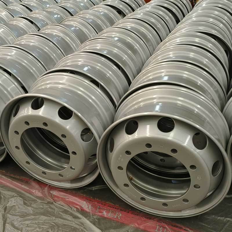 22.5 Steel Truck Rims Steel Dump Chrome Pick Up Custom Steel Light Trucks Wheel Rims 22.5x7.5