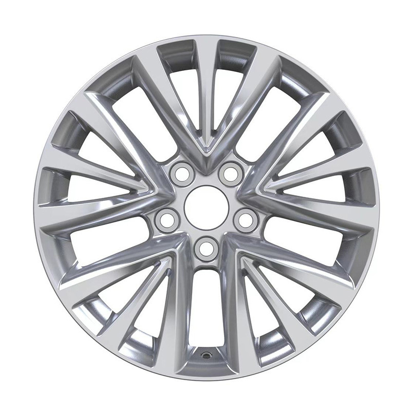 17 Inch 17x7J 5x114.3 5 Holes Cool Alloy Car Rims Silver Multi Spokes Casting Wheels Wholesale  For Toyota Camry 2023 2015