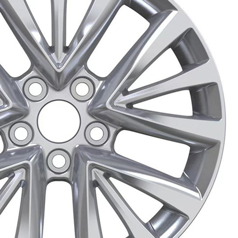 17 Inch 17x7J 5x114.3 5 Holes Cool Alloy Car Rims Silver Multi Spokes Casting Wheels Wholesale  For Toyota Camry 2023 2015