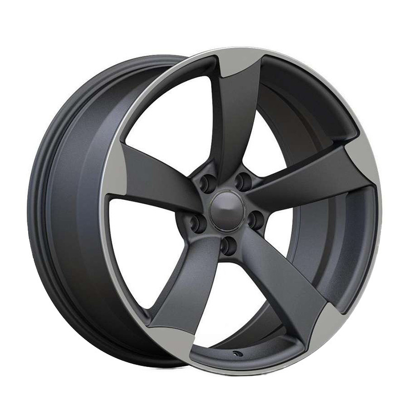 Cast Wheels 20 Inch 5x112 5 Holes Gun Gray Machine Face Five Spokes Cool Aluminium Alloy Rims For Audi Q5 Q7 Q8 A8 A6 A5 A4 RS3