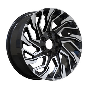 Passenger Car Wheels 20 Inch 6x139.7 6 Holes Multi Spokes Black With Machine Face Classic Alloy Cast Rims For TOYOTA Prado 2023