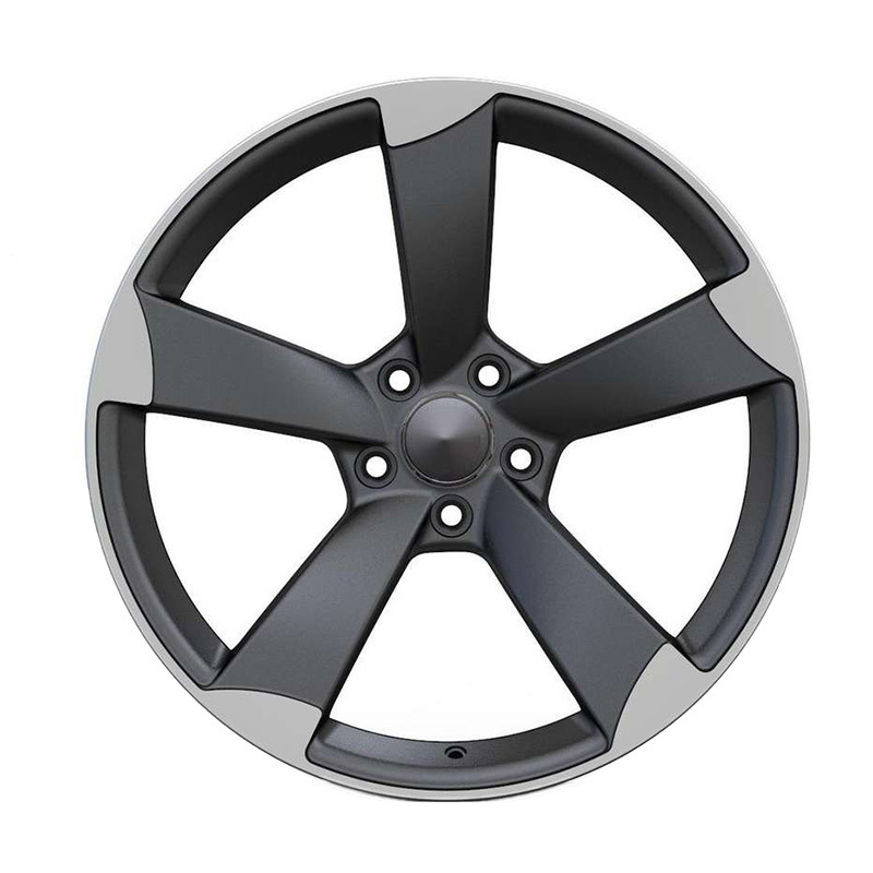 Cast Wheels 20 Inch 5x112 5 Holes Gun Gray Machine Face Five Spokes Cool Aluminium Alloy Rims For Audi Q5 Q7 Q8 A8 A6 A5 A4 RS3