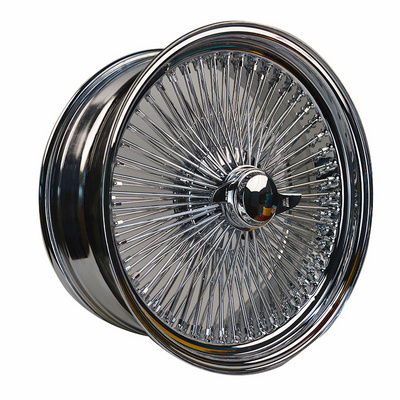 Gold/Silver 13 14 15 17 18 20 22 Inch Cross/Straight Lace Spoke Standard/Reverse 72 100 Spokes Customized Wire Wheels