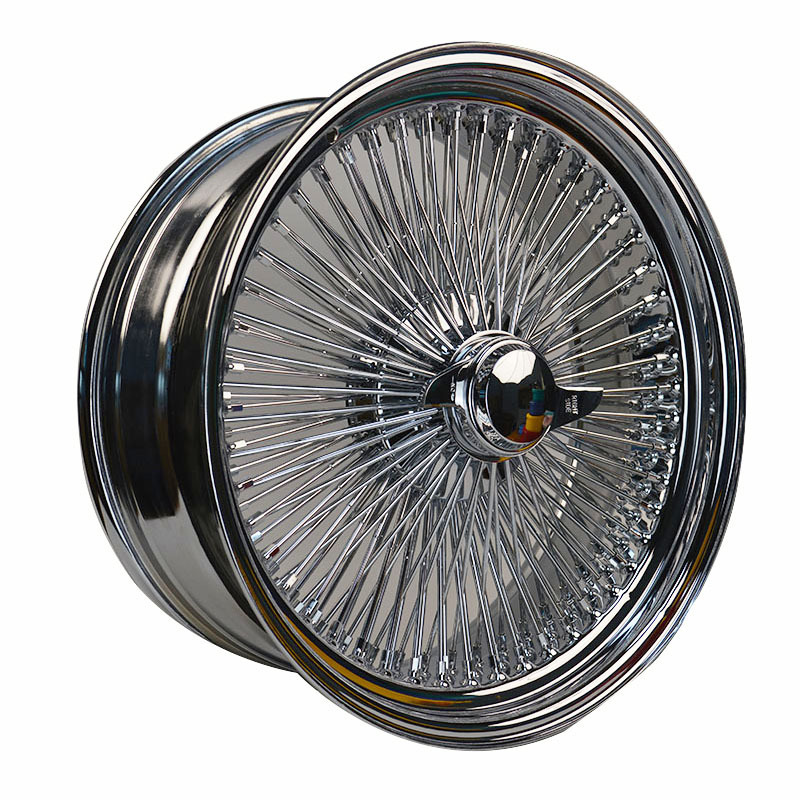 Custom Chrome Spokes Wire Rims Staggered 20 22 24 26 Inch 5 Lugs 24x9 24x10 200 spokes Forged Wire Wheels For Chevrolet