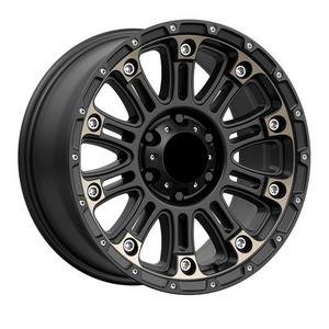 Car Rims Alloy Wheel 17 Inch Rims OEM Customized Aluminium Black Cool Multi Spokes 4x4 Wholesale Cast Wheels For SUV