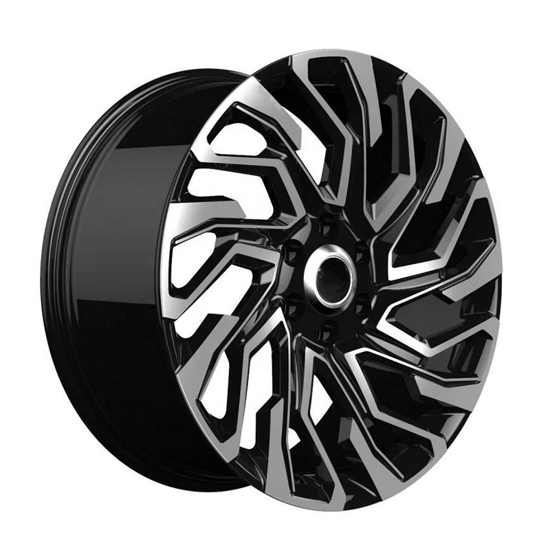 Passenger Car Wheels 20 Inch 6x139.7 6 Holes Multi Spokes Black With Machine Face Classic Alloy Cast Rims For TOYOTA Prado 2023