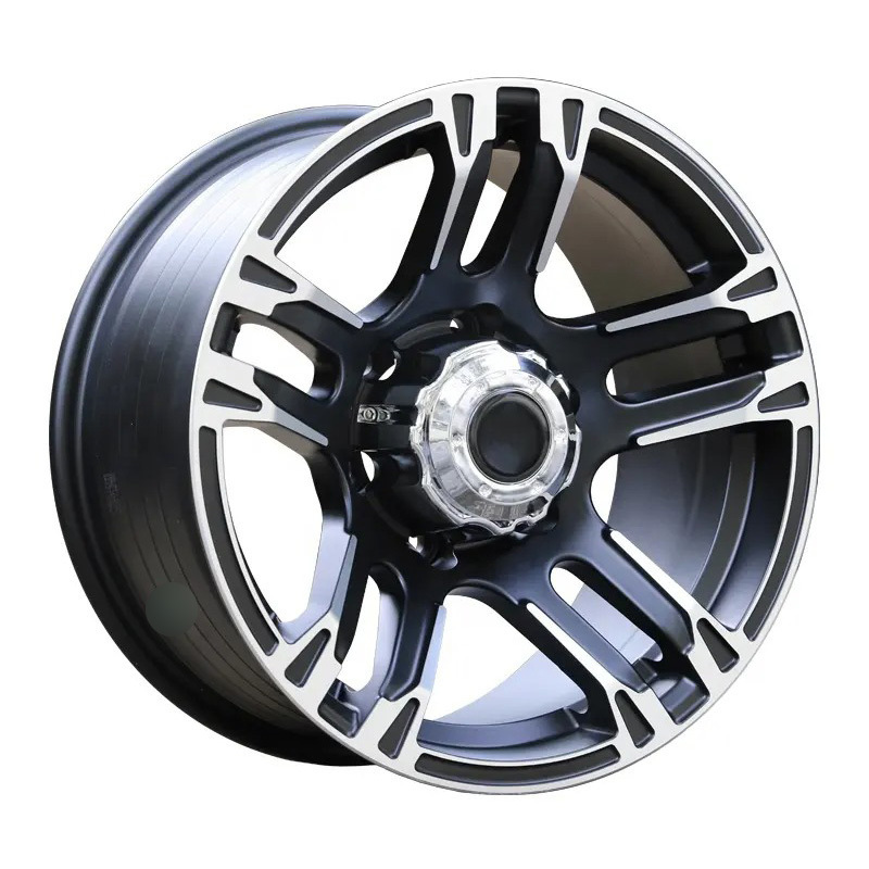 Car Alloy Wheels 15 16 17 18 Inch 5 6 10 12 Holes Black Cool Concave Design 4x4 Wholesale Cast Rims For SUV