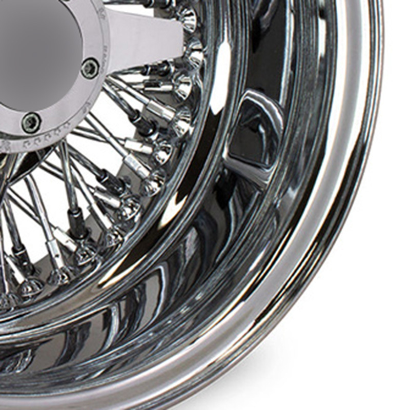 Steel Wire Wheels All Silver Chrome 13x5.5 13x7 14x7 15x7 16x7 17x8 Cross Lace 36 72 Spokes Reverse High Quality Car Rims