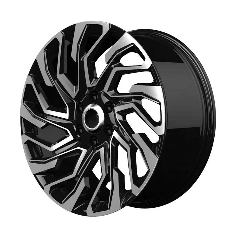 Passenger Car Wheels 20 Inch 6x139.7 6 Holes Multi Spokes Black With Machine Face Classic Alloy Cast Rims For TOYOTA Prado 2023