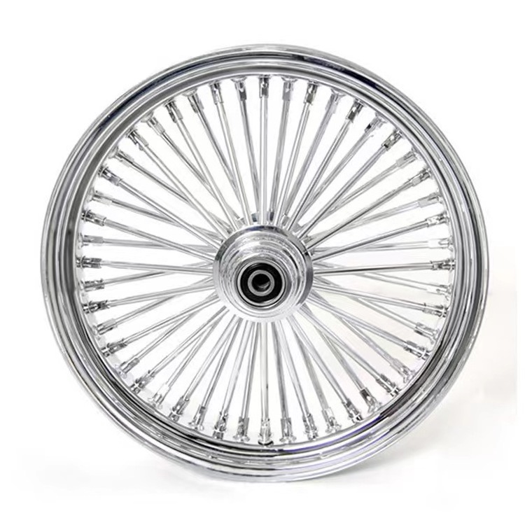 Motorcycle wheel Steel Forged rim chrome 16 17 18 19 21 inch fat spoke wheels for Harley